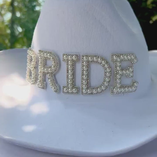 Bride Cowboy Hat | Bachelorette Party Gifts | Cowgirl Bachelorette Party outfit | Nashville bachelorette party | Future Mrs Bride gift