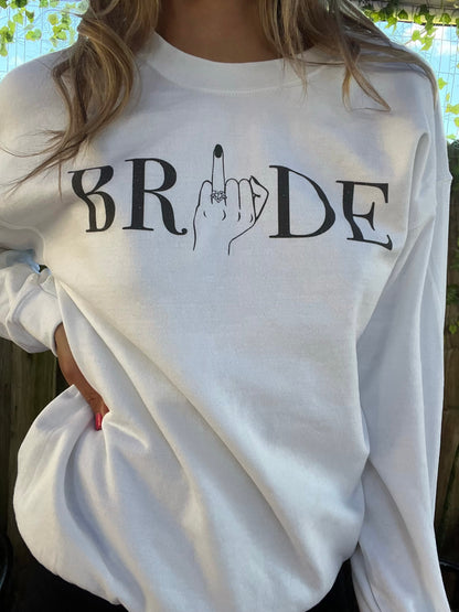 Bride sweatshirt bride crewneck mrs sweatshirt gift for bride bride to be sweatshirt