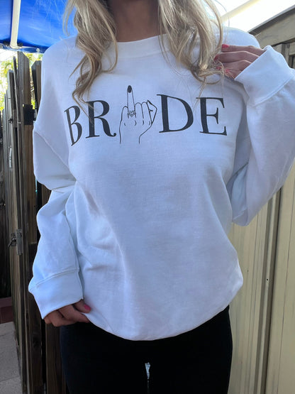 Bride sweatshirt bride crewneck mrs sweatshirt gift for bride bride to be sweatshirt