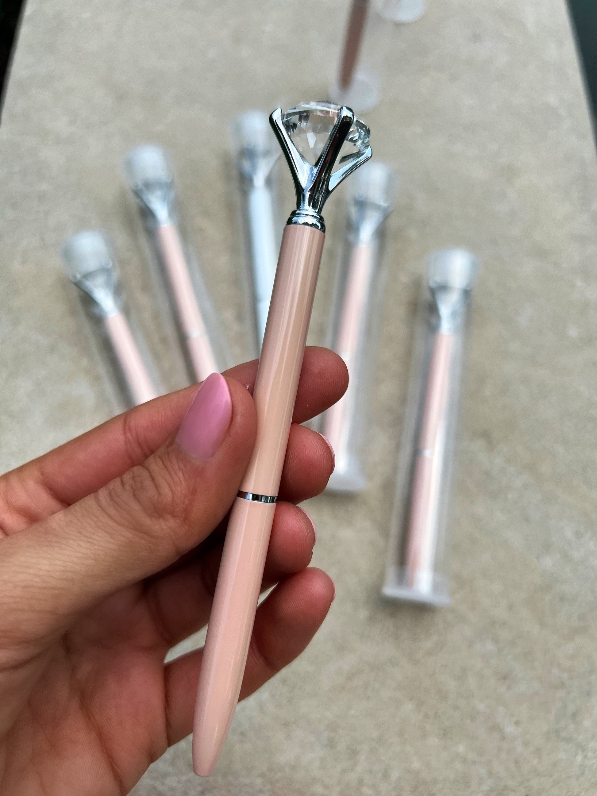 Silver diamond pens - bridesmaid proposal gift | bridesmaid gifts | bachelorette party favors | bridal shower gift | gifts for her