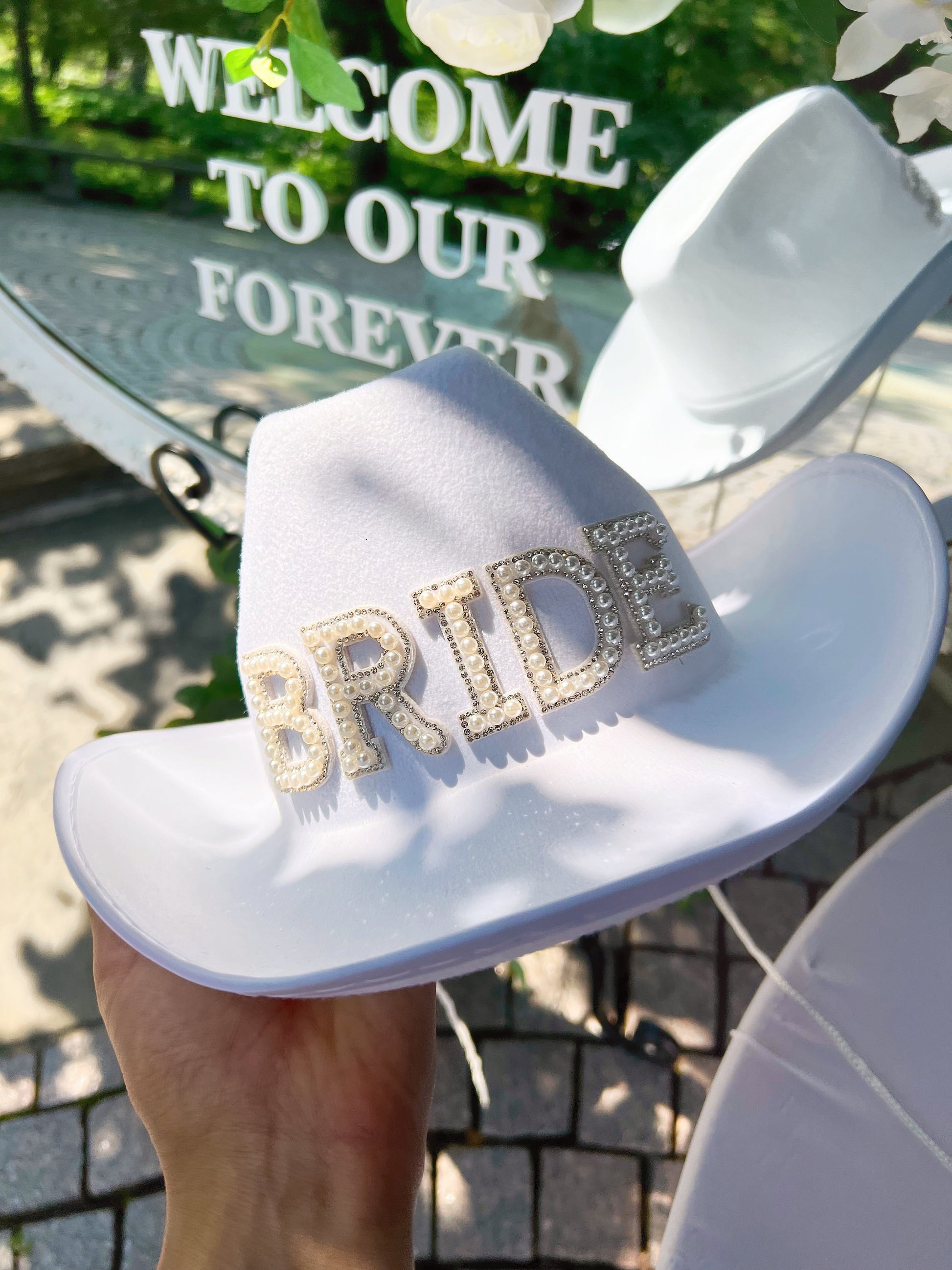 Bride Cowboy Hat | Bachelorette Party Gifts | Cowgirl Bachelorette Party outfit | Nashville bachelorette party | Future Mrs Bride gift
