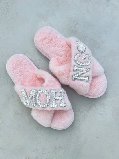 Bridesmaid gifts | House Slippers | bridesmaid proposal box gifts | bride gift | bachelorette party favors | Maid of honor gift
